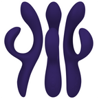 Vibromasseur lapin connecté point G et clitoris bleu nuit — détail produit