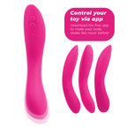 Vibromasseur point G connecté en silicone torsadé — détail produit