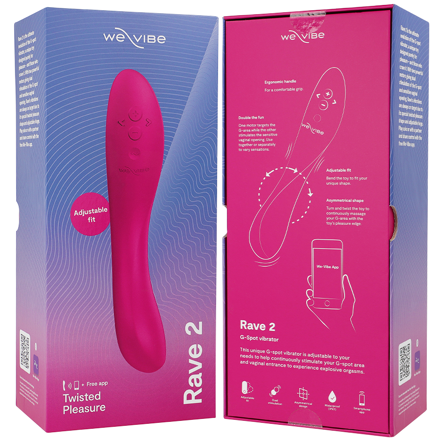 Vibromasseur point G connecté en silicone torsadé — vue rapprochée