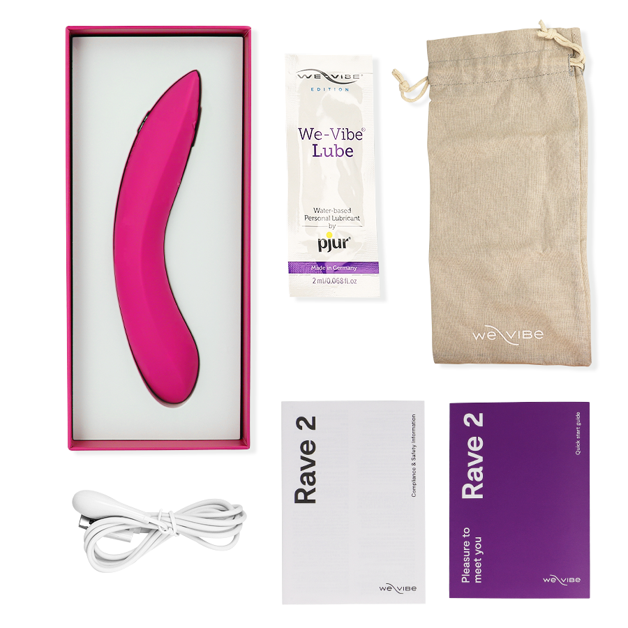Vibromasseur point G connecté en silicone torsadé — emballage produit