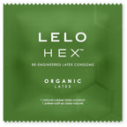 Préservatifs structure hexagonale latex bio HEX Organic — vue de dos 2