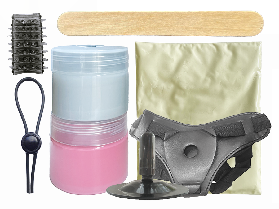 Gode et sangle de harnais Cloneboy personnalisable — vue de profil