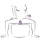 Off - vibrateur assis violet ruby glow