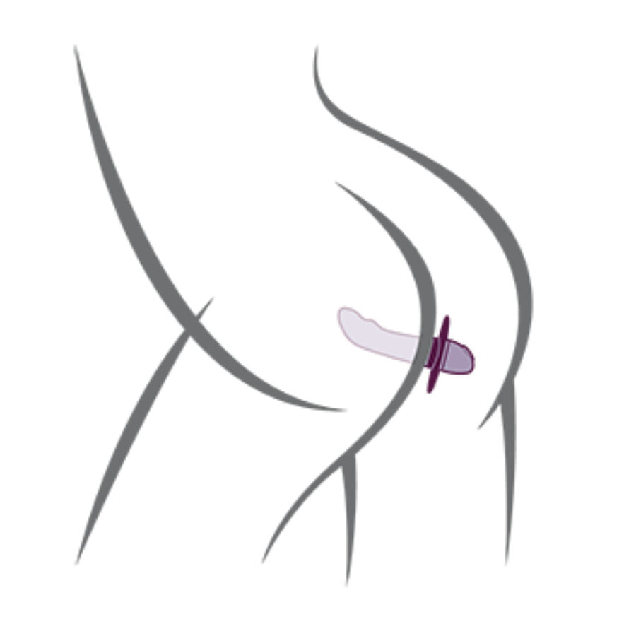 Stimulateur de prostate compact vibrant Quest base large noi — comparatif dimensionnel