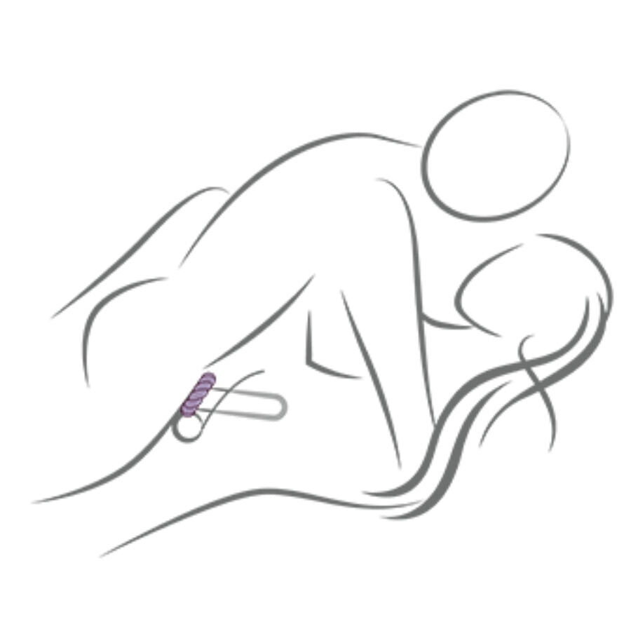 Anneau pénien en silicone souple ajustable confort — vue rapprochée