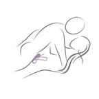 Anneau pénien vibrant en silicone pour couple — détail base