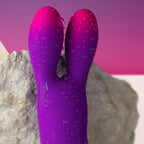 Vibromasseur rabbit flexible Glo-Girl oreilles vibrantes vio — vue de dos