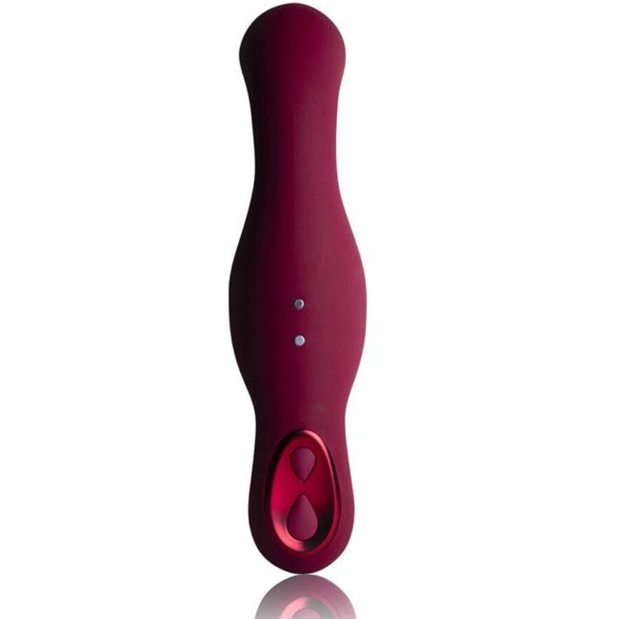 Vibromasseur point G mains libres à chevaucher — détail texture surface