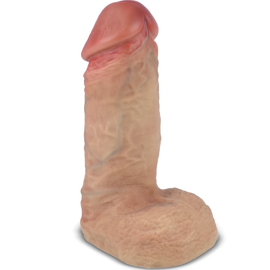 Gode réaliste XXL silicone médical étanche ventouse — vue de dos