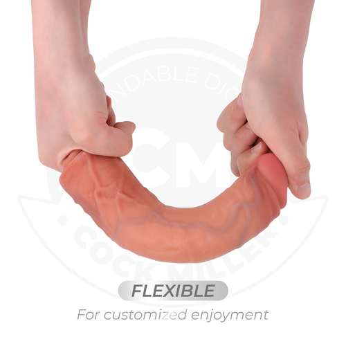 Gode réaliste à ventouse silicone
