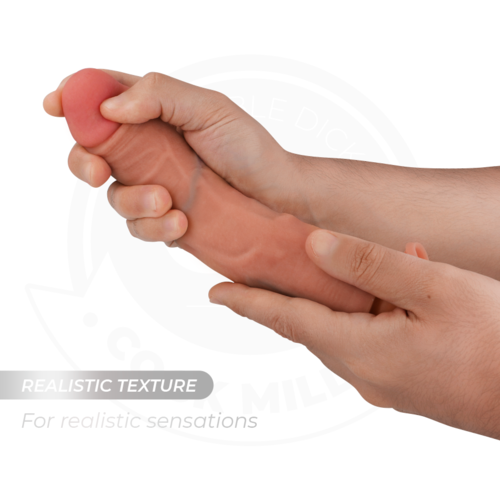 Gode réaliste à ventouse silicone