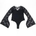 Teddy noir à lacets fleuris — comparatif dimensionnel