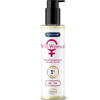 Flacon pompe blanc Win Woman de Medica-Group, gel intime 150 ml, pompe noire