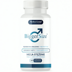 Flacon blanc BiggerSize de Medica-Group, complément alimentaire 60 capsules