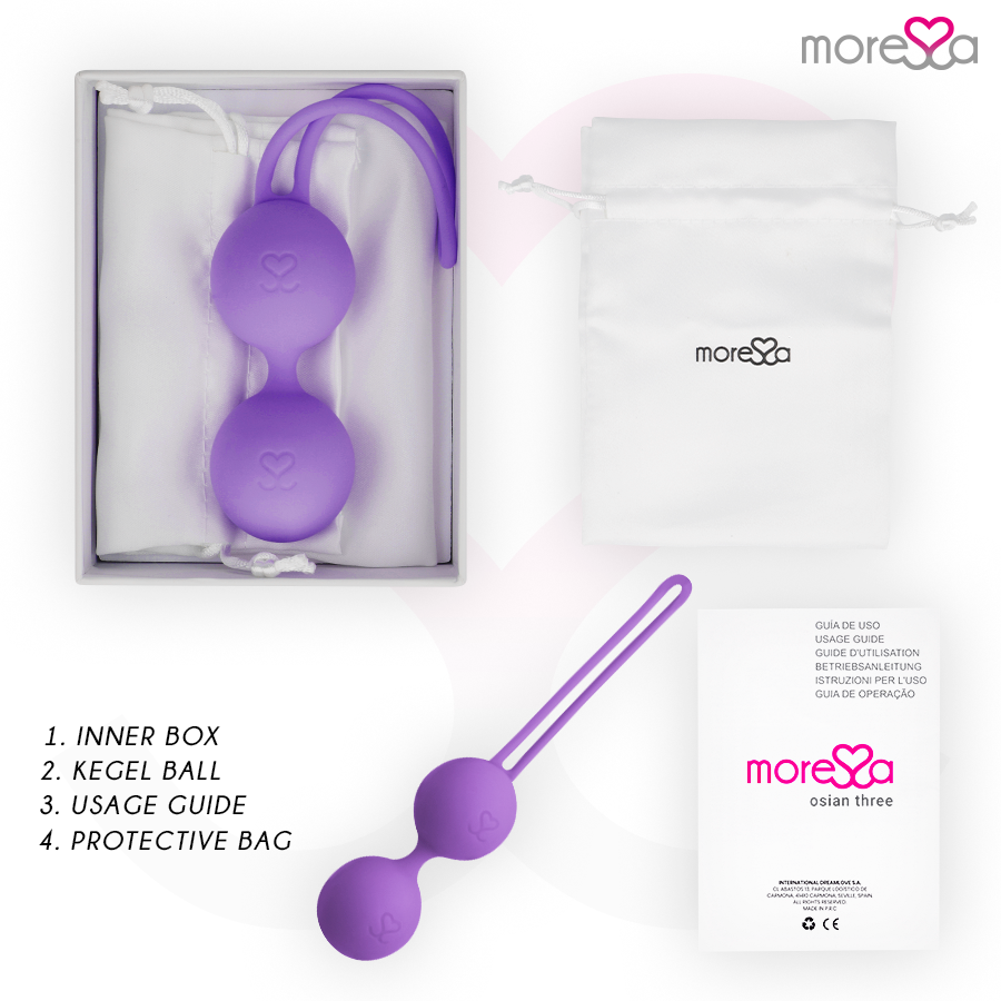 Vibratore Moressa Osian in silicone Tre