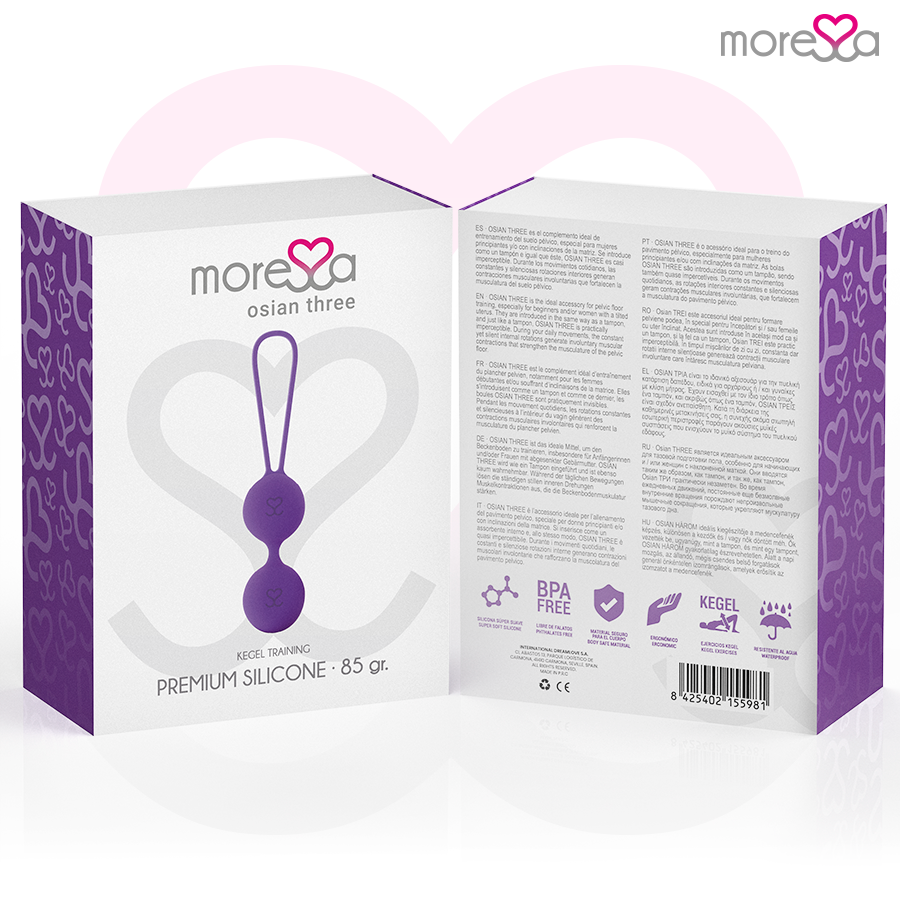 Vibratore Moressa Osian in silicone Tre