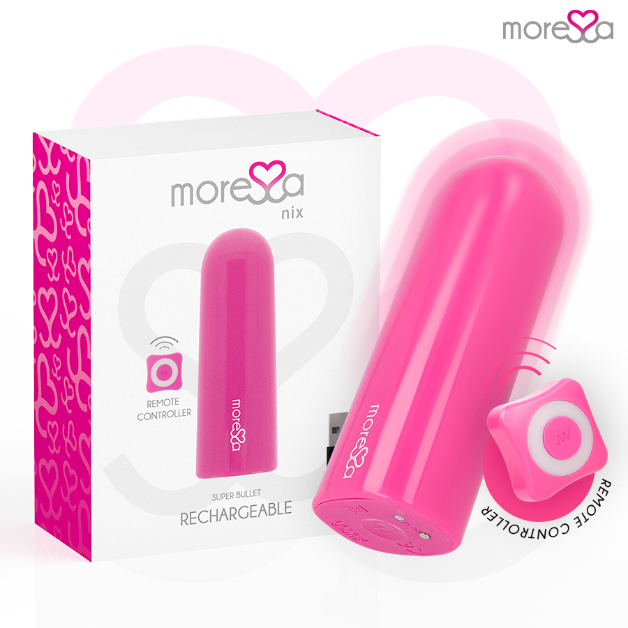 Vibrador Moressa Nix com comando à distância