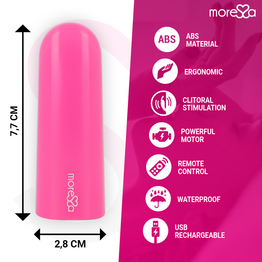 Vibrador Moressa Nix com comando à distância