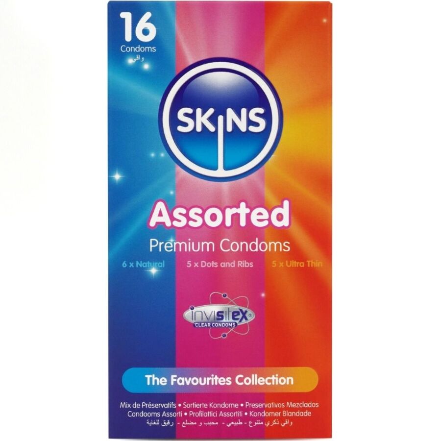 Préservatifs Skins assortis multi-saveurs — détail base