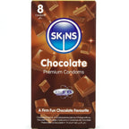 Préservatifs Skins aromatisés chocolat — vue rapprochée