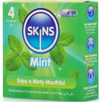 Pack de 4 préservatifs premium menthe