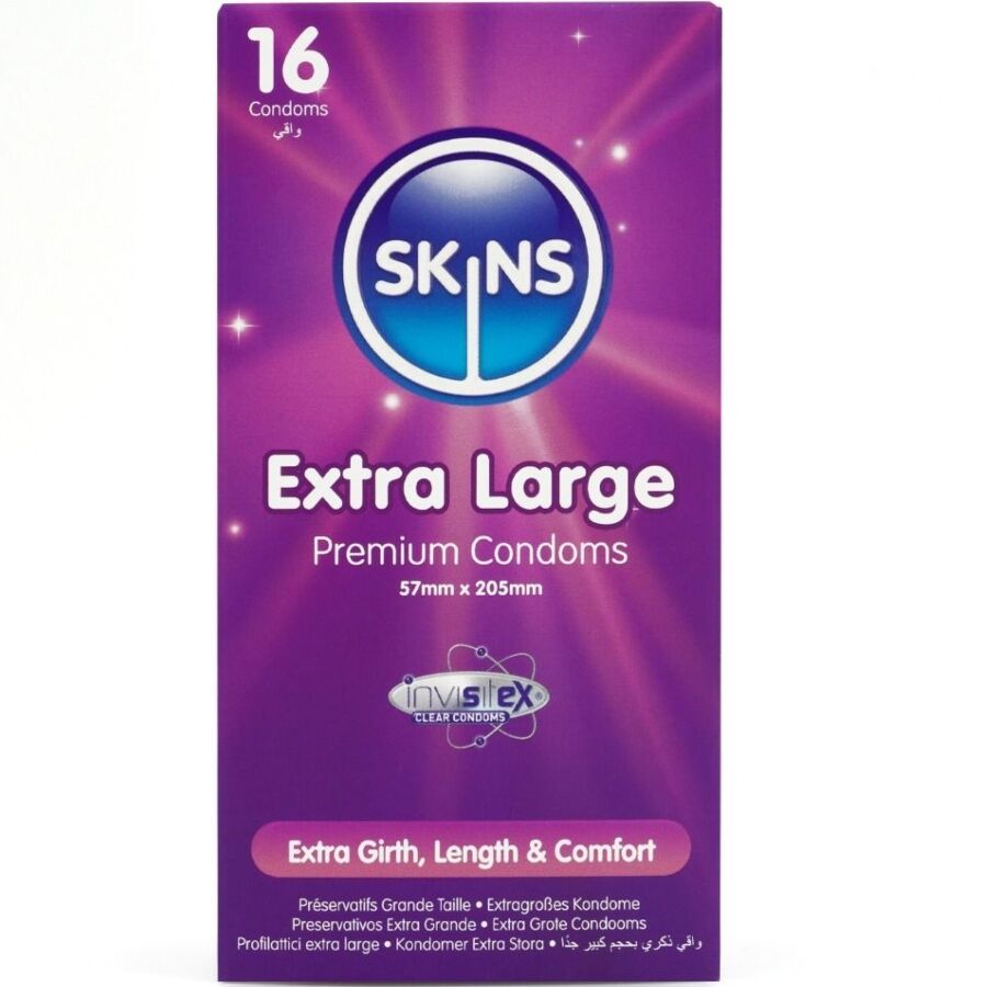 Préservatifs Skins extra larges — détail base