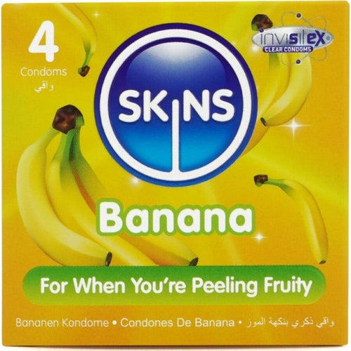 Préservatifs Skins aromatisés banane — détail produit