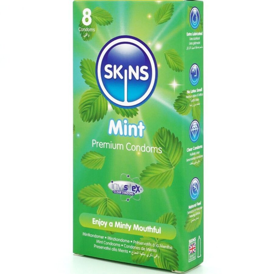 Préservatifs Skins aromatisés menthe — vue principale