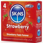 Préservatifs Skins aromatisés fraise — vue de profil