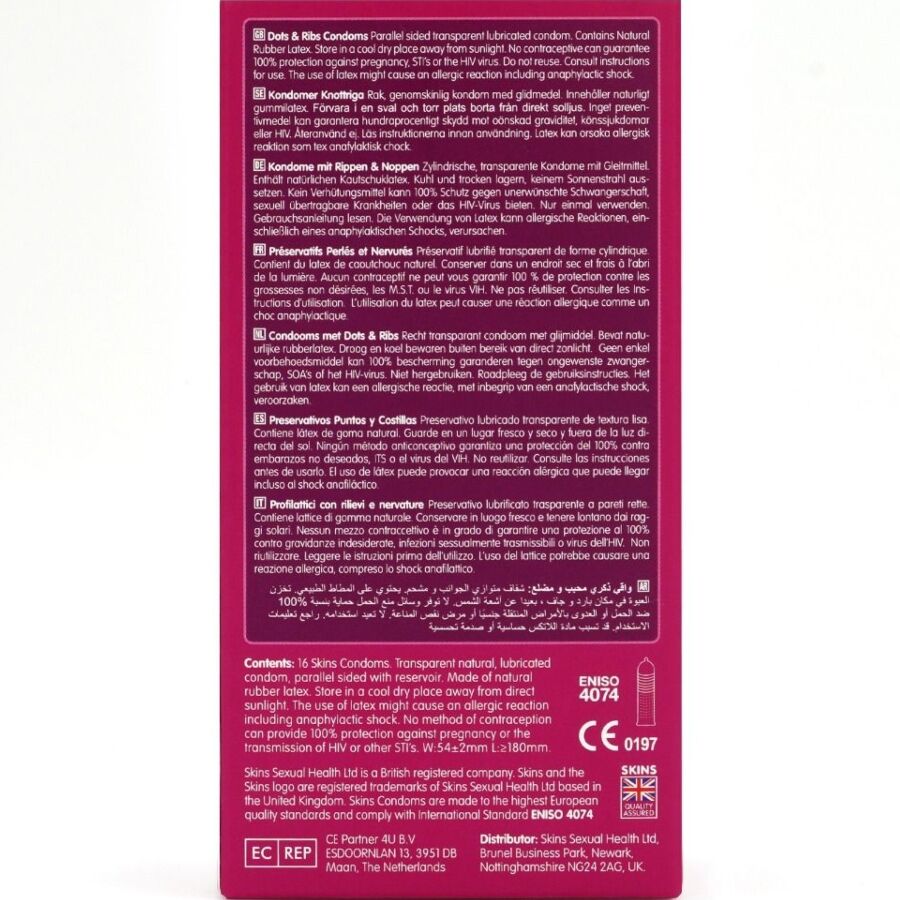 Pack De Préservatifs Premium Dots Ribs