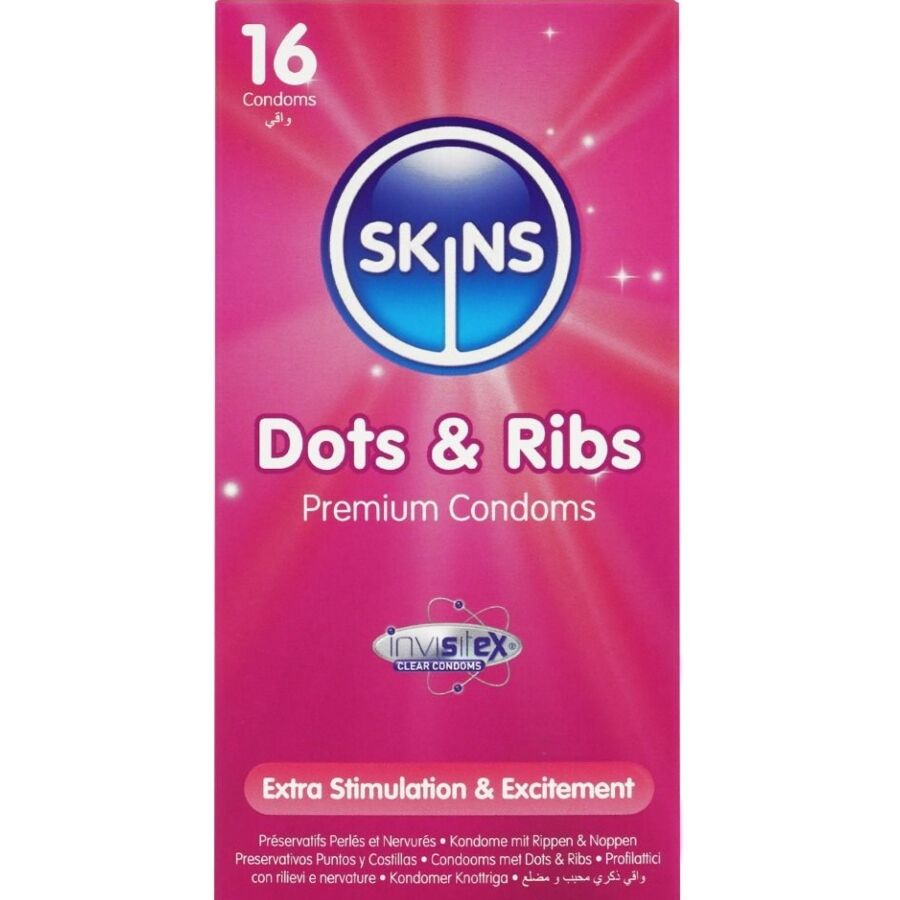 Pack De Préservatifs Premium Dots Ribs