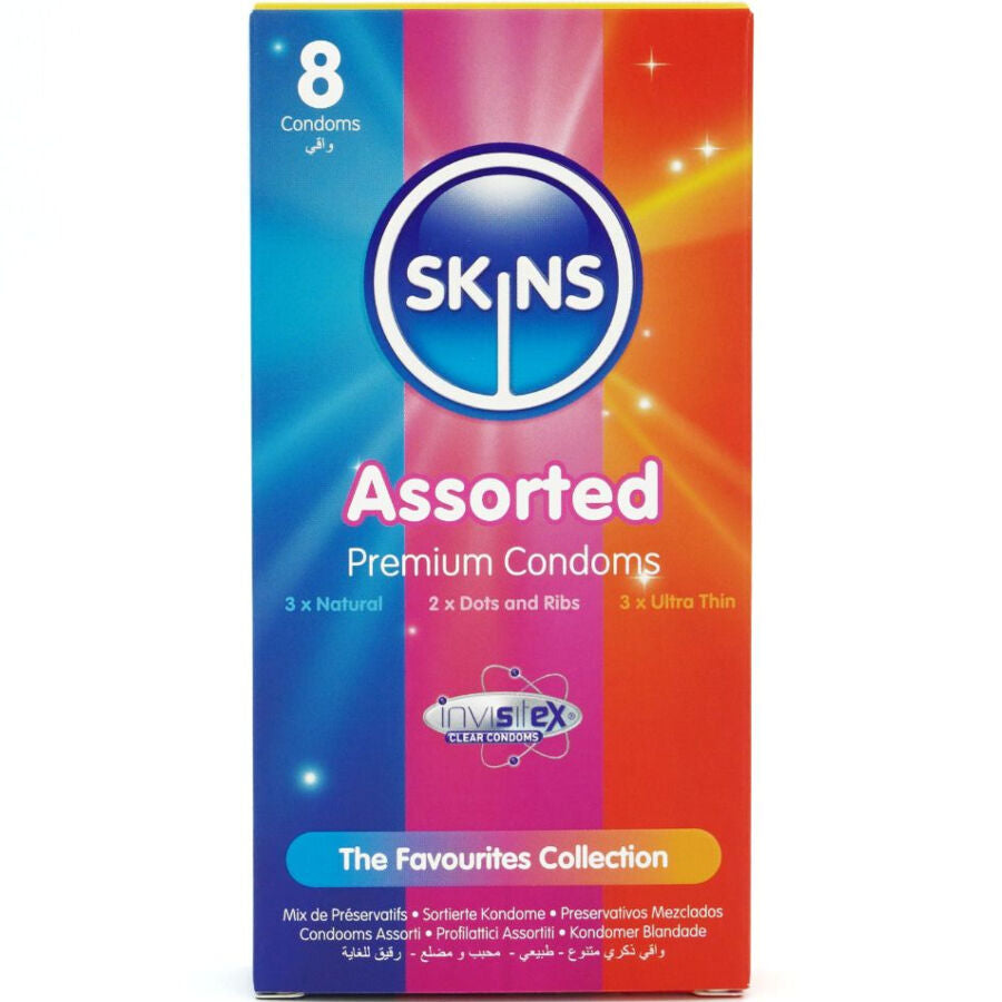Préservatifs Skins assortis multi-saveurs — vue rapprochée