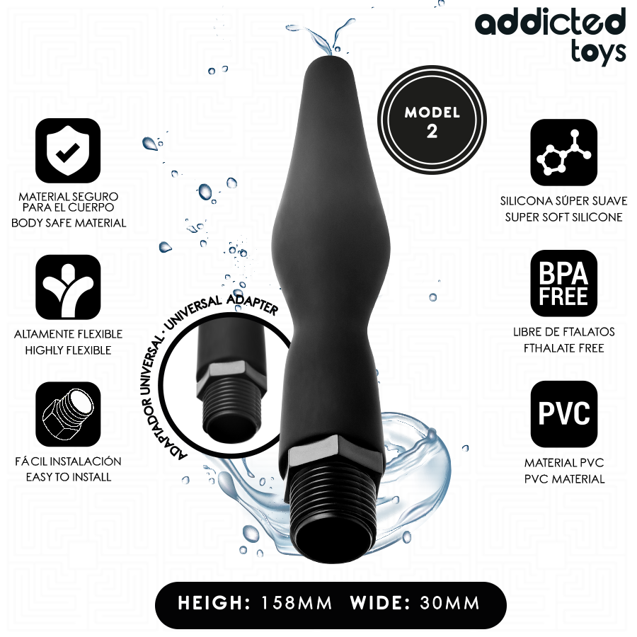 Nettoyeur anal universel embout souple — vue principale