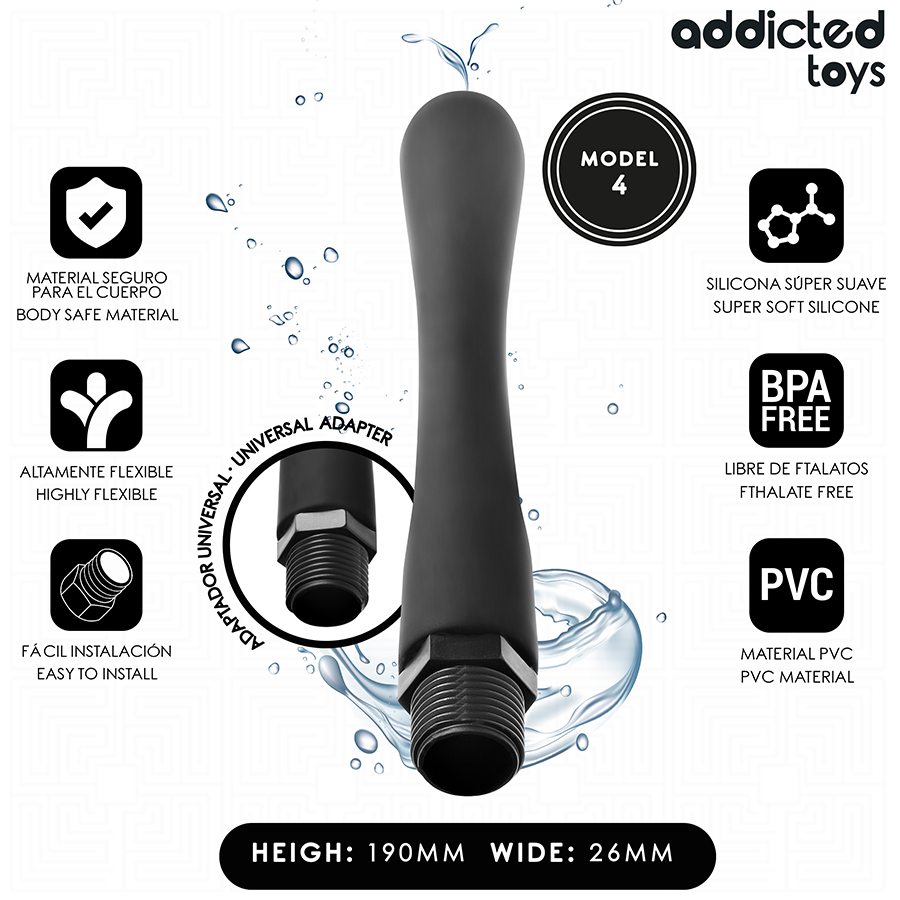 Poire de nettoyage anal raccord douche — vue principale