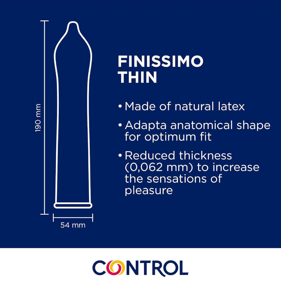 Préservatifs Control Adapta Senso fin latex — détail produit
