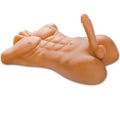 Masturbateur de torse mâle Extreme Toyz, vue en angle avec pénis dressé