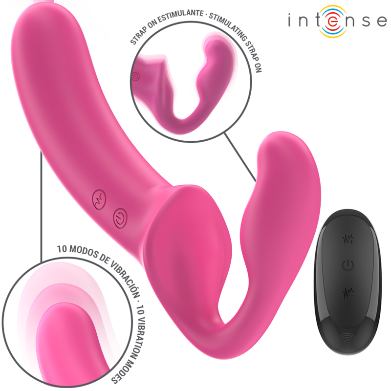 Double vibromasseur Amy avec télécommande — détail produit