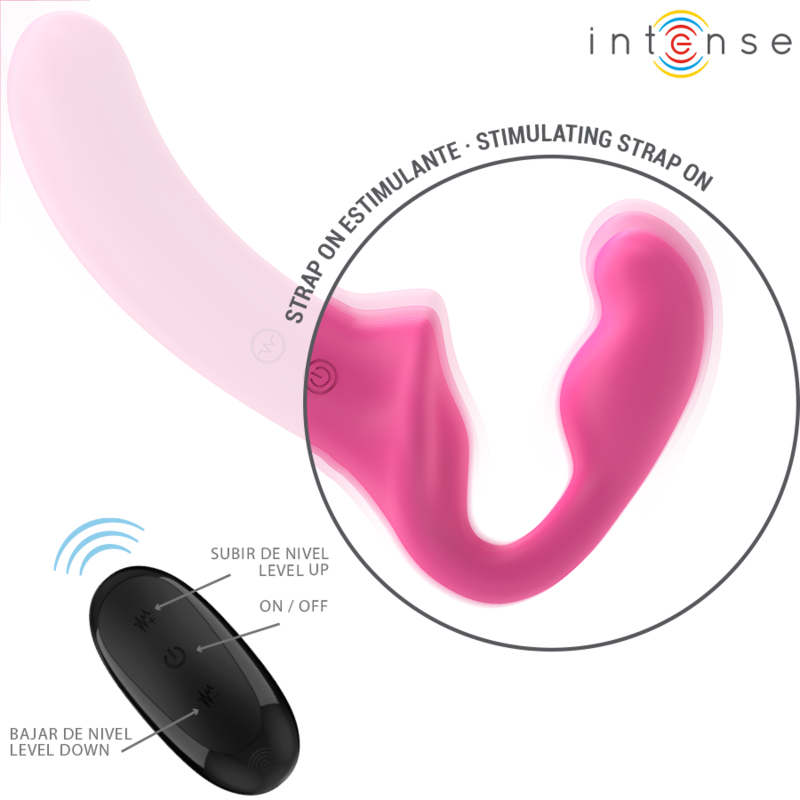Double vibromasseur Amy avec télécommande — vue de dos