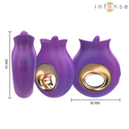 Stimulateur clitoridien vibration et oscillation — vue de dos
