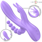 Triple vibrateur lapin vaginal clitoridien et anal — détail produit