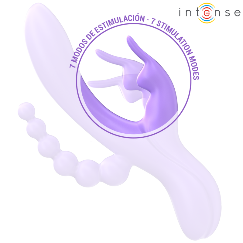 Triple vibrateur lapin vaginal clitoridien et anal — vue rapprochée