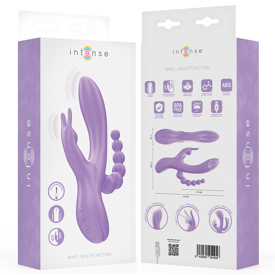 Triple vibrateur lapin vaginal clitoridien et anal — comparatif dimensionnel