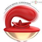 Vibromasseur en forme de U clitoris et point G — vue de dos