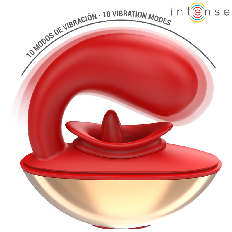 Vibromasseur en forme de U clitoris et point G — vue de dos