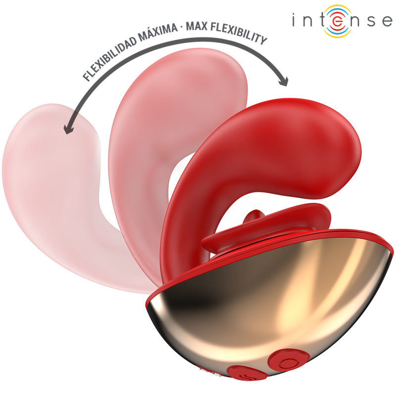 Vibromasseur en forme de U clitoris et point G — vue de profil