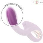 Vibrateur point G à poussée et tapping — détail texture surface