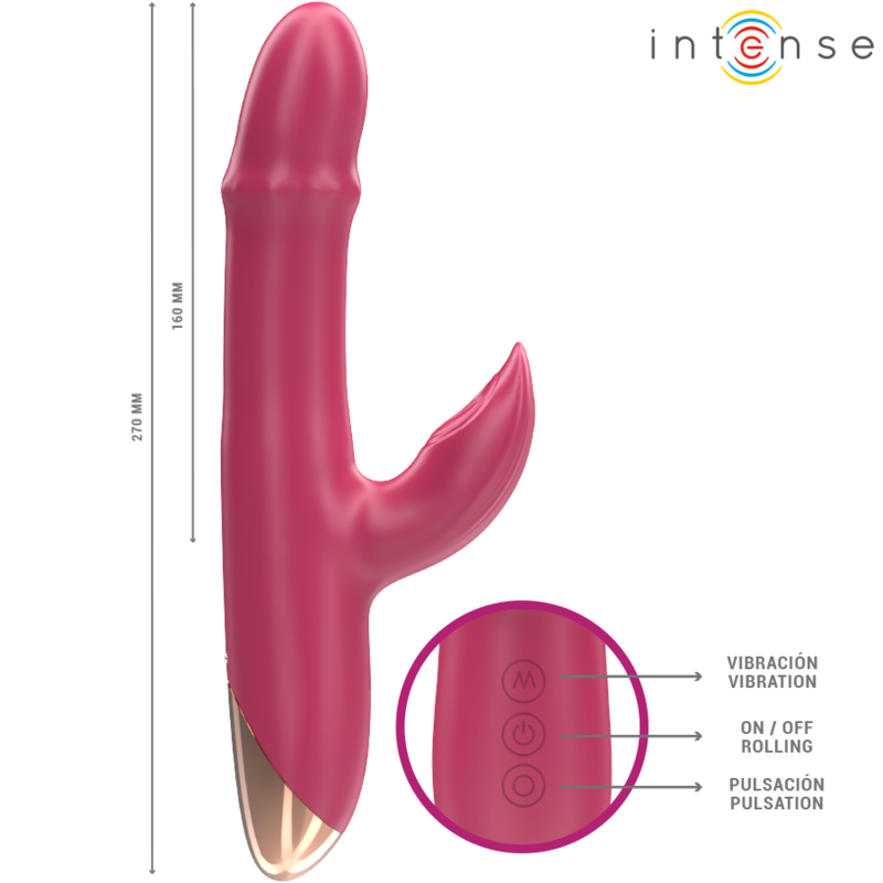 Vibrateur multifonction Chloe 3 en 1 — vue rapprochée