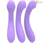 Vibromasseur chauffant point G en silicone — vue de profil