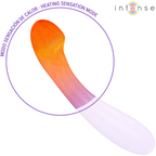 Vibromasseur chauffant point G en silicone — vue de dos