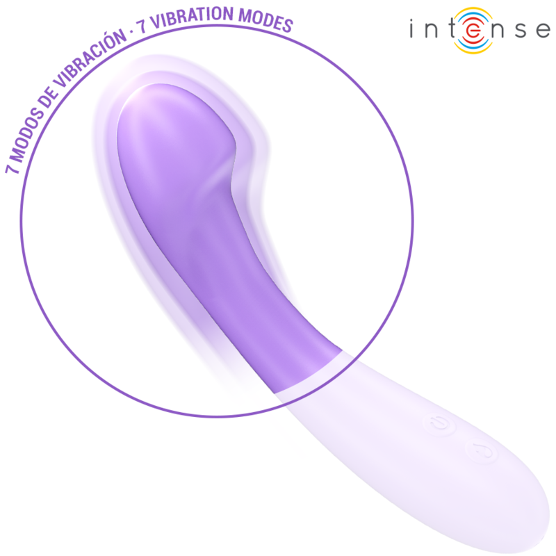 Vibromasseur chauffant point G en silicone — détail texture surface